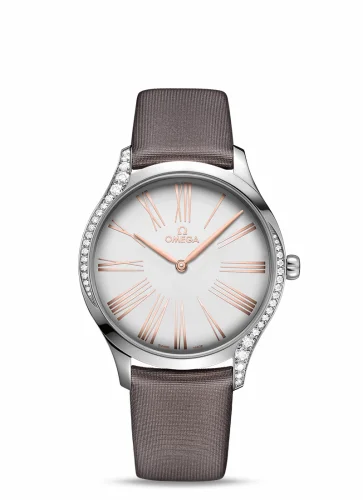 Omega De Ville Trésor 39 Stainless Steel / Silver Roman / Fabric 428.17.39.60.02.001 (42817396002001)